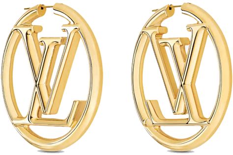 gold louis vuitton hoop earrings|louis vuitton gold hoop earings.